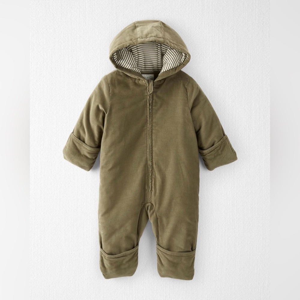 Carters Little Planet Baby Organic Cotton Corduroy Puffy Pram